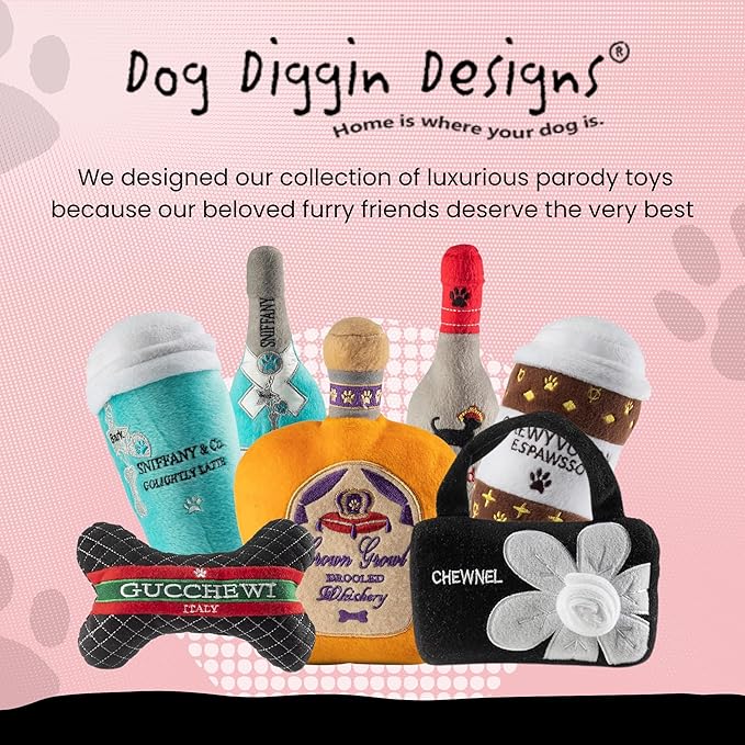 Dog Diggin Designs Parody Cloud 9 Bed Collection | Soft, Stylish, Comfortable, Eye-Catching Design | Machine Washable Removable Cover for Easy Cleaning