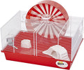 Ferplast "Coney Island Theme Modular Hamster Cage Featuring XXL 11.75-Inch Diameter Exercise Wheel, Includes All Accessories, 19.7L x 13.8W x 9.8H Inches,
