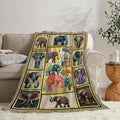 Elephant Throw Blanket Elephant Stuff Gifts for Kids Girls Boys Adults Women Men Soft Cozy Warm Plush Fluffy Fuzzy Fleece Blanket Decor 60''X80''