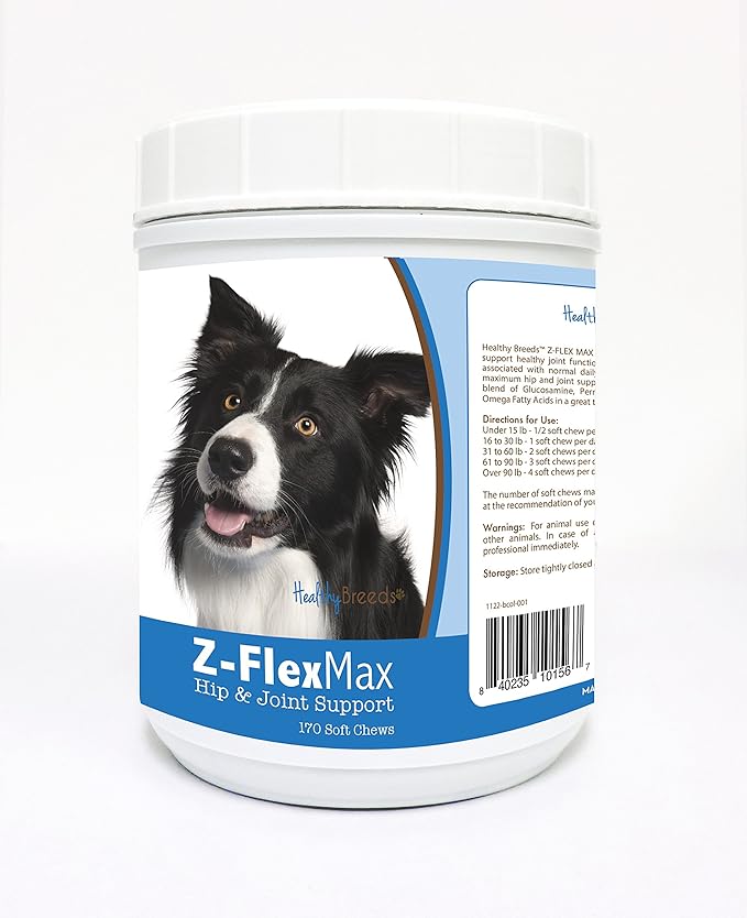 Healthy Breeds Border Collie Z-Flex Max Hip and Joint Soft Chews 170 Count