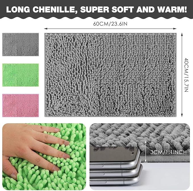 Riakrum 3 Pcs Guinea Pig Bedding Reusable Small Animal Guinea Pig Bed Fleece Pee Pad Absorbency Washable Pet Cage Liner for Bunny Hamsters(Pink, Green, Gray)