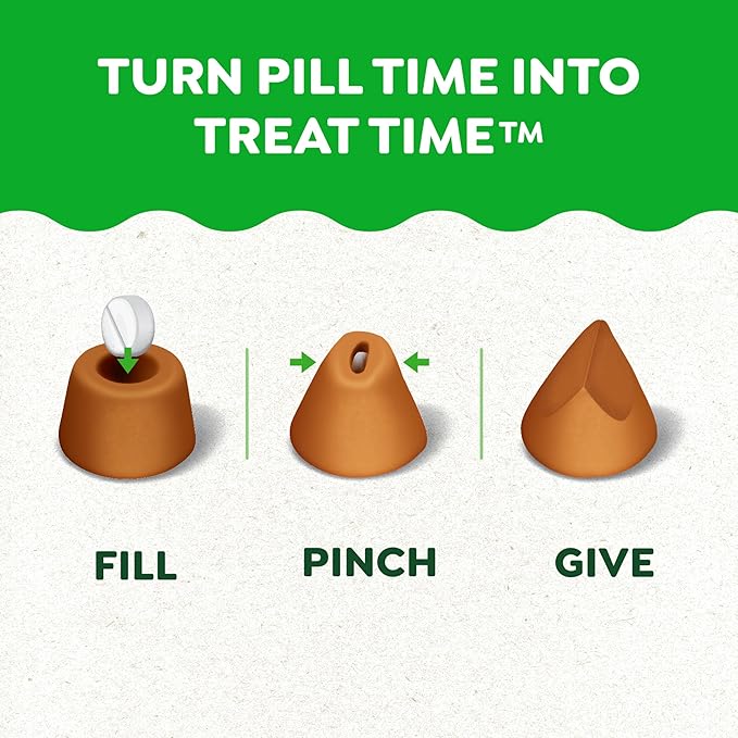 Greenies Pill Pockets for Dogs Small Size, Tablet Pill Treats for Dogs, Chicken Flavor, 3.2 oz. Pouch