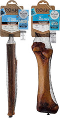 ROAM Pet Treats Ostrich Bones for Dogs Femur Bone and XL Marrow Dog Bone Pack of 2 for Large Breeds – Long Lasting Ostrich Dog Bones