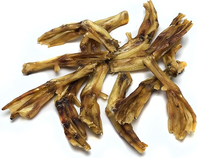 Duck Feet for Dogs (Pack of 30), Raised & Made in USA Dehydrated Duck Feet, All-Natural Dog Chews, Treats, Snacks