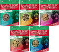 Charlee Bear Grain Free Meaty Bites Freeze Dried Dog Treats with Probiotics, Puppy Training Snacks, Soft Dog Bites Variety Pack, 2.25 oz Bags (5), Made USA