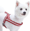 Blueberry Pet 4 Colors Soft & Comfy 3M Reflective Jacquard Padded Dog Harness, Chest Girth 20.5" - 26", Marsala Red, Medium, Adjustable Harnesses for Dogs
