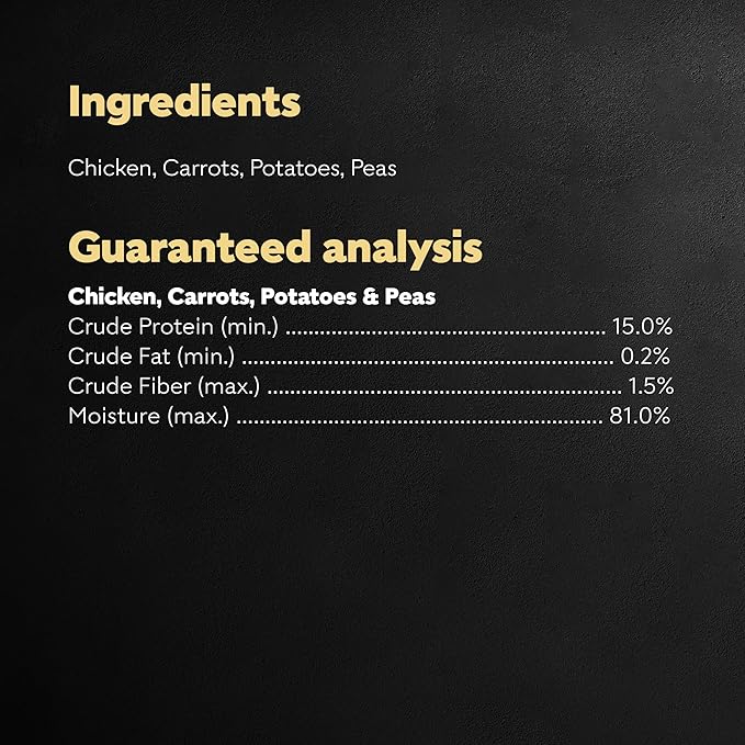 Cesar Simply Crafted Chicken, Carrots, Potatoes, & Peas Wet Dog Food Complement, 8.82 oz. Pouch (6 Count)