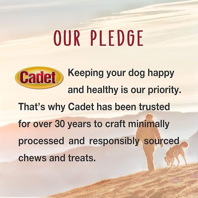 Cadet Gourmet Sweet Potato & Chicken Wraps Limited-Ingredient Dog Chews, Healthy and Natural Training Treats for Small and Large Dogs, 14 oz.