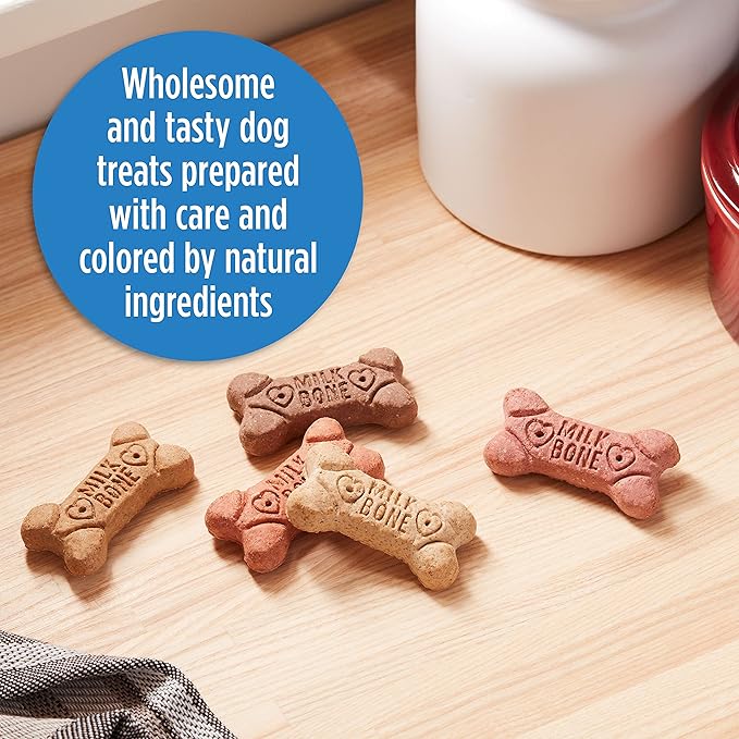 Milk-Bone Flavor Snacks Small Dog Biscuits, Flavored Crunchy Dog Treats, 7 Pound Box