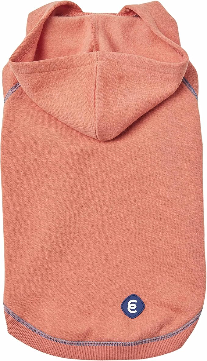 Blueberry Pet Hoodie – 12″ Soft Cotton‑Blend Winter Sweatshirt, Coral, Award‑Winning Small‑Dog Jersey
