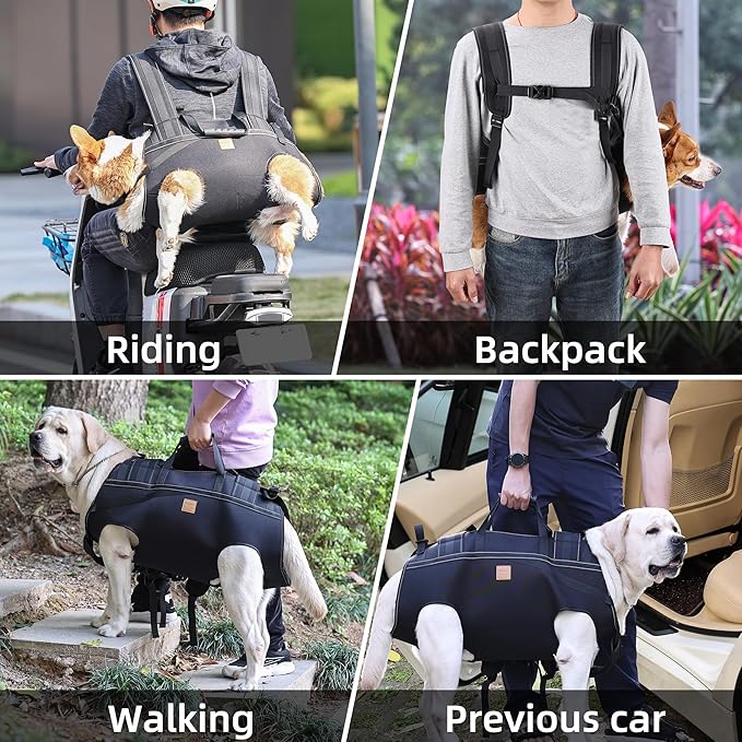 ETIAL Dog Lift Harness, Secure Harness for Assisted Mobility, Full Body Support & Recovery Sling Dog Lifter Vest Harness for Senior Dog, Disabled, Joint Injurie, Arthritis, Loss of Stability Dogs Walk