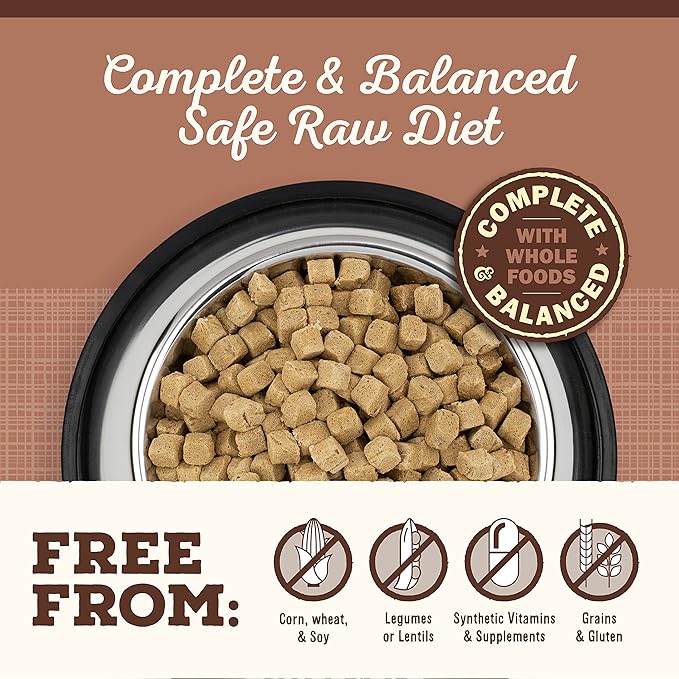 Primal Freeze Dried Dog Food, Pronto Mini Nuggets, Pork; Scoop & Serve, Complete & Balanced Meal; Also Use As Topper or Treat; Premium, Healthy, Grain Free, High Protein Raw Dog Food (7 oz)