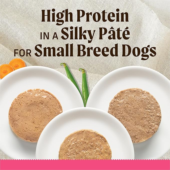 Merrick Lil’ Plates Petite Pates Premium Grain Free Wet Dog Food Variety Pack, Natural Beef, Chicken, Turkey - (Pack of 12) 3 oz. Cans