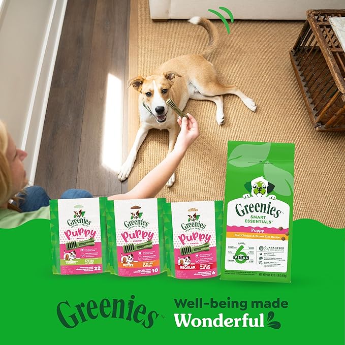 Greenies Smart Essentials Puppy High Protein Dry Dog Food Real Chicken & Brown Rice Recipe, 5.5 lb. Bag