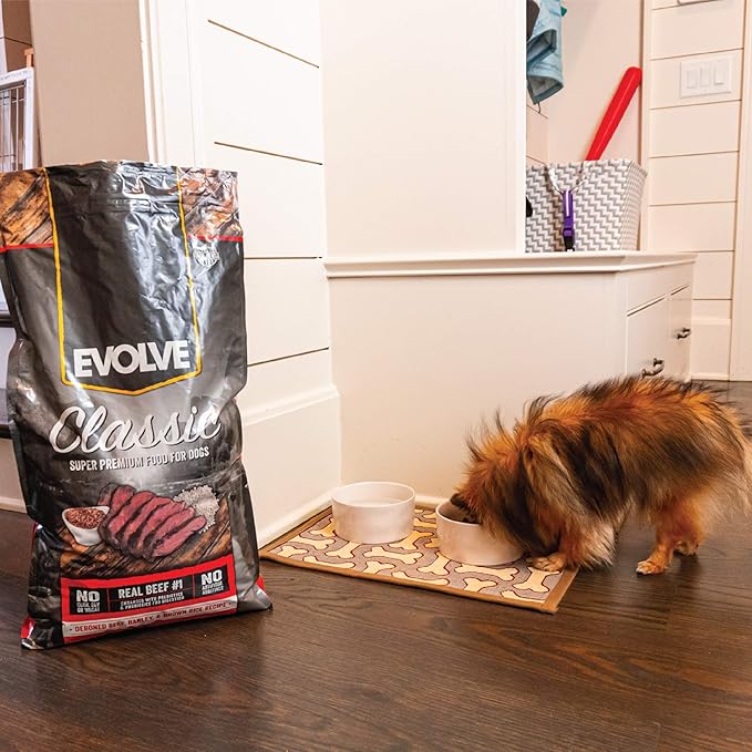 Evolve Classics Deboned Beef, Barley and Bison Recipe Dog Food, 15 Pound