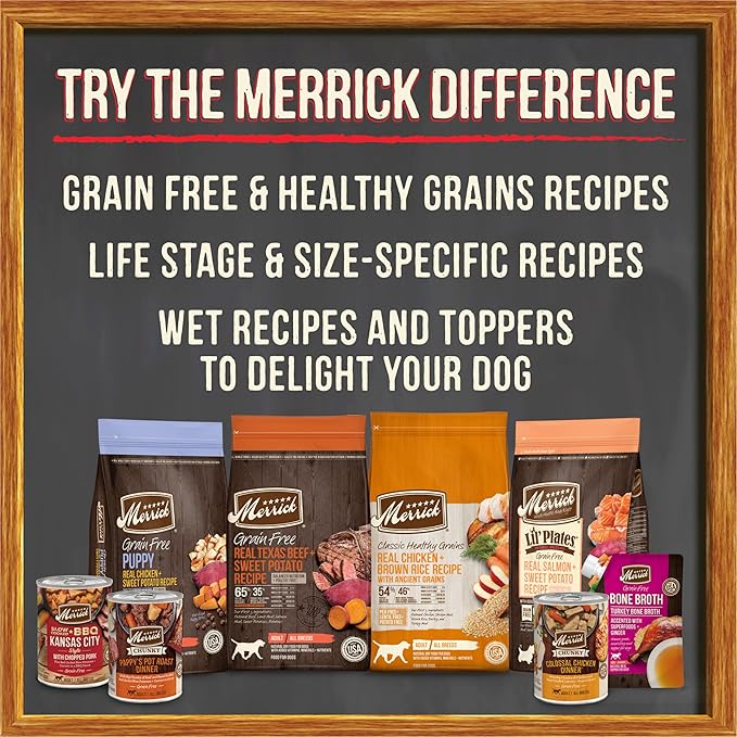 Merrick Chunky Grain Free Premium And Wholesome Canned Dog Food, Real Meat Carvers Delight Dinner In Gravy - (Pack of 12) 12.7 oz. Cans