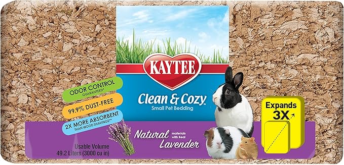 Kaytee Clean & Cozy Natural Bedding with Lavender 49.2 Liters
