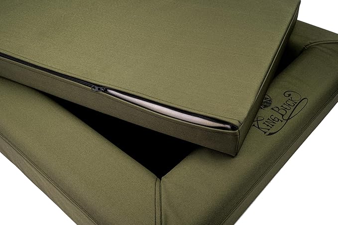 King Buck Orthopedic After-Hunt Dog Bed, Olive, L