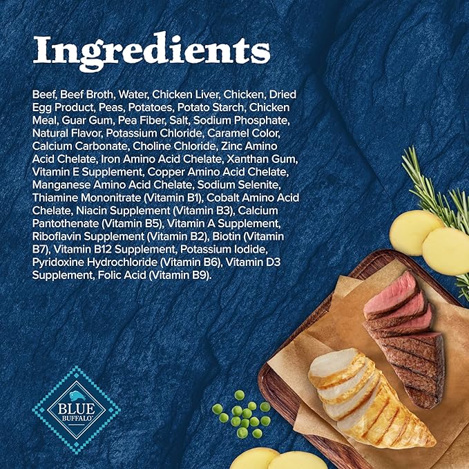 Blue Buffalo Wilderness Wolf Creek Stew Wet Dog Food,High-Protein & Grain-Free,Made with Natural Ingredients,Hearty Beef in Gravy,12.5-oz. Cans,(Pack of 24)