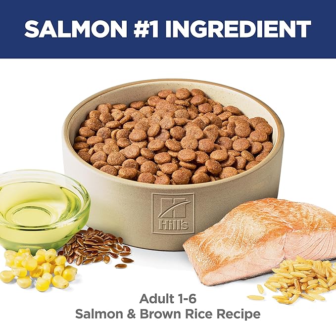 Hill's Science Diet Adult 1-6 Dry Dog Food, Salmon & Brown Rice, 4.5 lb. Bag