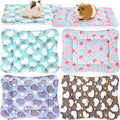 Tuanse 4 Pack Guinea Pig Bed Mat Bedding Rabbit Winter Bed Pad for Indoor Warm Small Animal Mattres Fleece Sleeping Pad for Hedgehogs Bunny Ferrets Hamster(Heart,13 x 10 Inch)