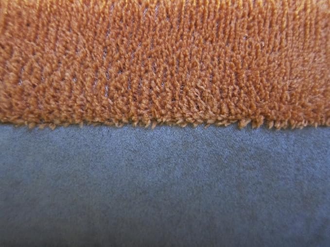 55"X47" XXXL Sudan Brown Jumbo Orthopedic Micro Cushion Memory Foam Pet Bed Pillow for XLarge Dog with 2 External Covers + Waterproof Internal Cover