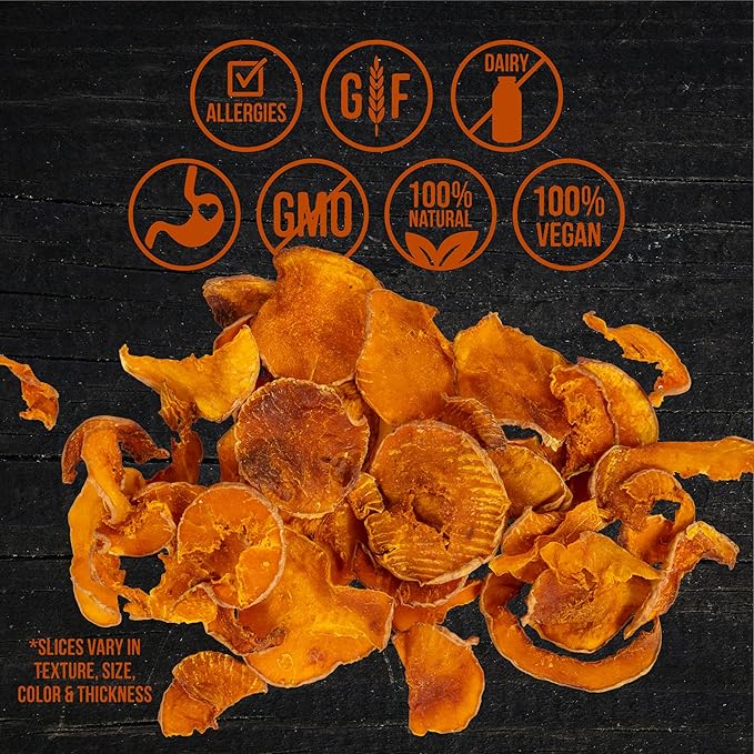 Wholesome Pride Pumpkin Slices Dog Treats – Limited Ingredient, Dehydrated, All Natural, 5 oz