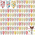 Shyyween 100 Pcs Fruit Dog Bandanas Bulk Summer Bandanas for Dogs Hawaiian Soft Bibs Adjustable Triangle Scarf for Small Medium Large Pet Costume