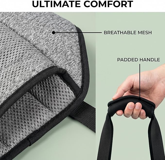 Dog Rear Leg Support Harness – Adjustable Mobility Sling for Senior Disabled Injured Dogs, Hip Joint Lift Harness for Small Medium Large Dogs, Padded Handle, Breathable & Easy to Use (M)