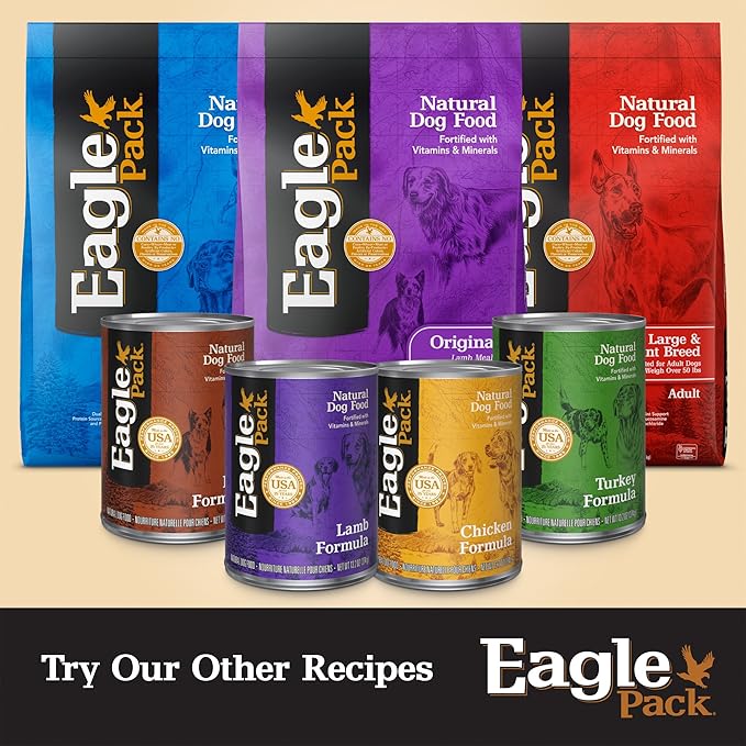 Eagle Pack Natural Dry Reduced Fat Dog Food, Pork & Chicken, 30-Pound Bag