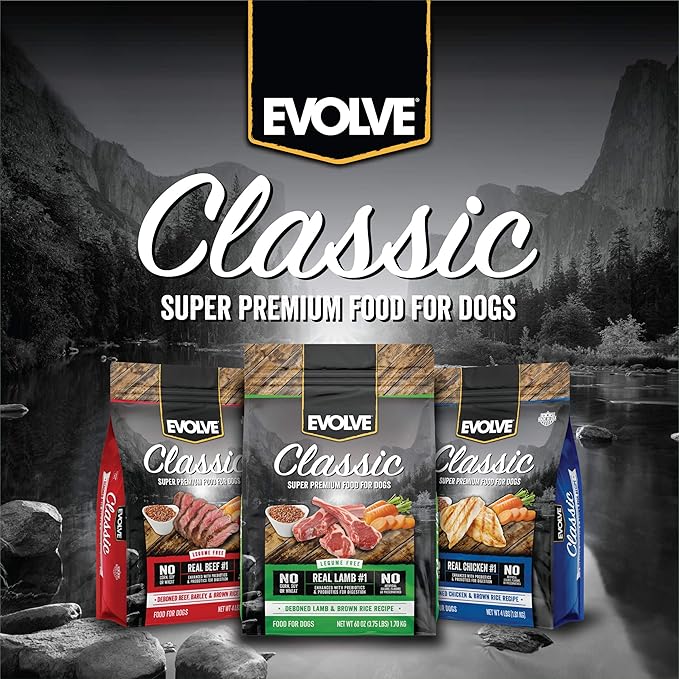 Evolve Classics Lamb and Brown Rice Recipe Dog Food, 3.75lb
