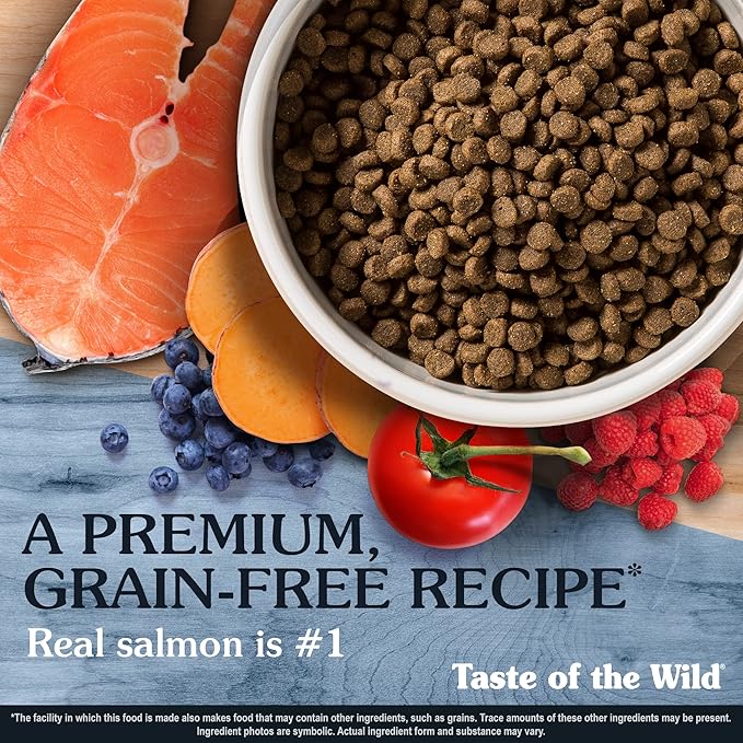 Taste of The Wild Pacific Stream Grain-Free Dry Puppy Food with Smoke-Flavored Salmon 28lb