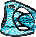 Bark Appeal Teal Netted Step-in Dog Harness for Medium to Large Pets – Updated Sizing, Remeasuring is Essential – Soft Netted Mesh – Anti-Choke with Adjustable Strap & Heavy Duty Clip – L