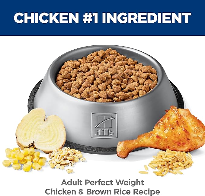 Hill's Science Diet Adult Perfect Weight Dry Dog Food, Chicken & Brown Rice, 25 lb. Bag