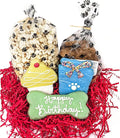 Gourmet Dog Bakery Small Birthday Treat Box with Pupcorn, Hand-Decorated Treats & More | Homemade, Fresh, Human-Grade, All-Natural Ingredients | Corn, Soy & Preservative Free | USA Made