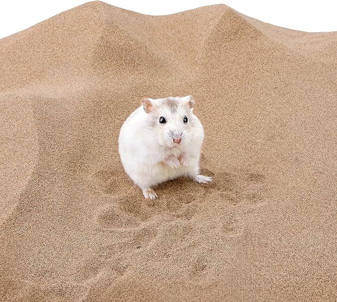 Niteangel Hamster Desert Bath Sand | No-Dust Bath or Potty Litter Sand for Hamster Chinchillas Gerbil Mice Degu or Other Small Pets