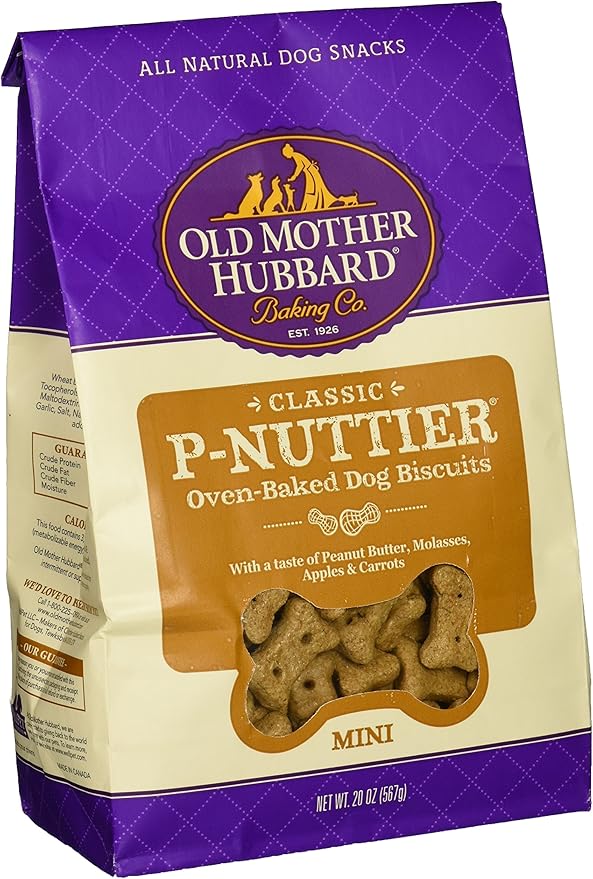 Wellpet 634417 6-Pack Extra Tasty P-Nuttier Biscuits, Mini, 20-Ounce