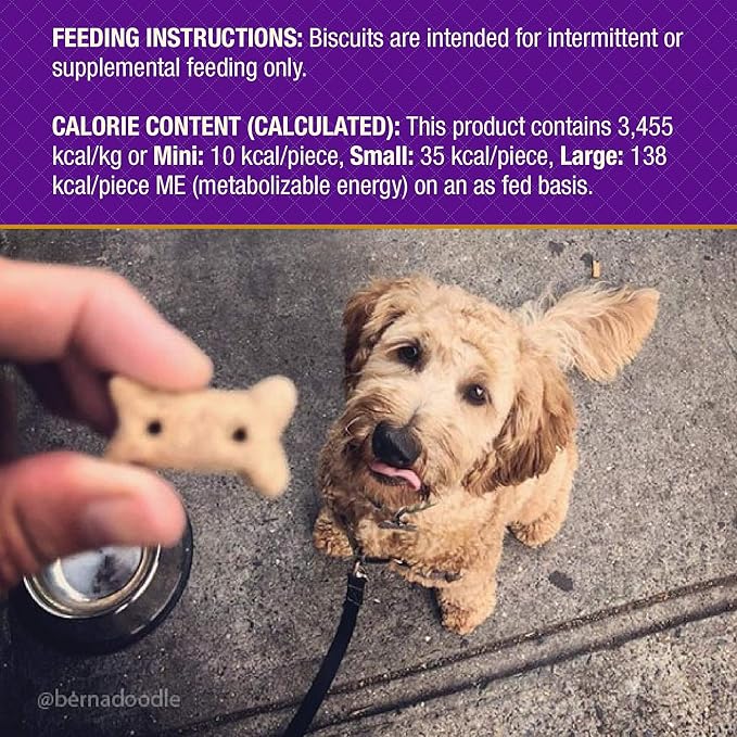 Old Mother Hubbard Wellness Original Mix Dog Biscuits, Natural, Training Treats, Four Flavors, Mini Size, (3.8 Pound Bag)
