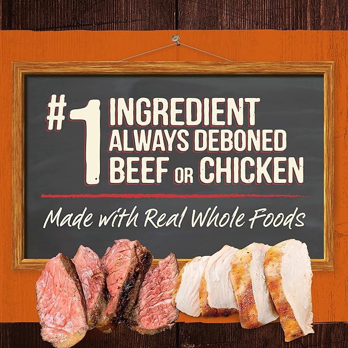 Merrick Grain Free Premium and Natural Canned Dog Food, Soft and Healthy, Real Beef and Chicken Variety Pack - (Pack of 12) 9.5 lb. Cans