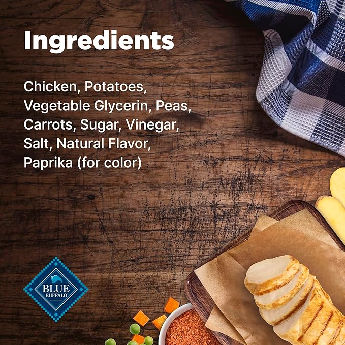 Blue Buffalo Nudges Homestyle Natural Dog Treats, Made in the USA with Real Chicken, Peas, and Carrots, 16-oz. Bag (Pack of 5)