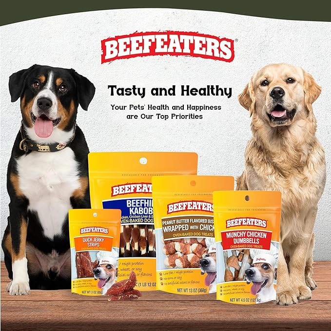 Beefeaters Medium Knotted Dog Bones Chicken Flavor 2ct (12 Pack) – Rawhide-Free Dog Chew Bones, No Artificial Flavors, Digestion-Friendly, Dental Support, Great for Puppies & Small Dogs