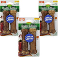 Nylabone Healthy Edibles Roast Beef Flavored Treat Bones, Size Regular - 6 Bone Total (3 Packages with 2 Bones each)