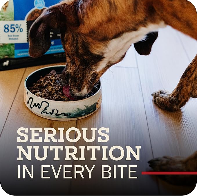 Redbarn Powerfood Air Dried Dog Food - 95% Beef & Beef Organs - High Protein Grain-Free Non-GMO Premium Dry Full Feed or Topper Made in USA with Omega 3 Salmon Oil Flaxseed - 2lb