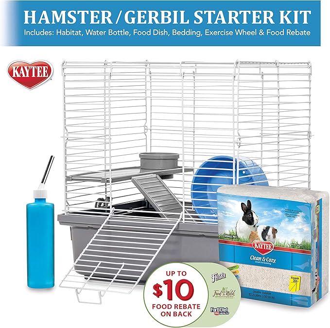 Kaytee My First Home Starter Kit Habitat for Pet Hamsters or Gerbils