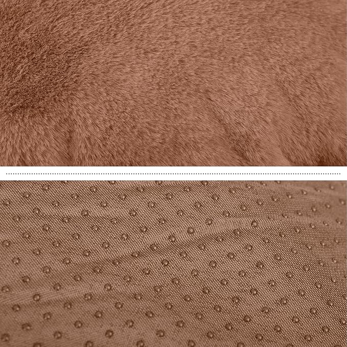 PETMAKER Dog Bed - Donut Pet Bed for Medium Dogs - Dog Bed with Removable Washable Cover and Anti-Slip Bottom - Puppy Essentials (Beige)