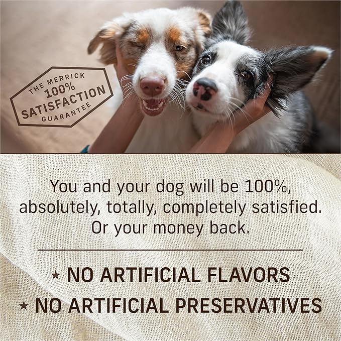 Merrick Grain Free Wet Dog Food, Cowboy Cookout Recipe With Real Deboned Beef, Canned Adult Dog Food, 12.7 oz. Can