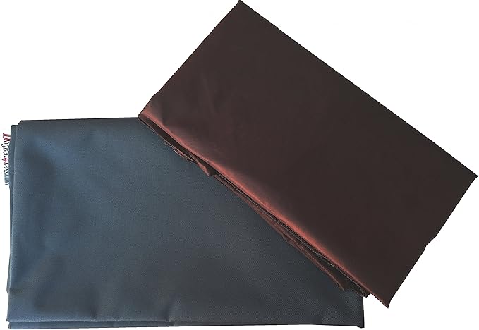 Dogbed4less 2 Pack Gel Cooling Memory Foam Dog Bed for Small to Medium Pet with Waterproof Internal Cover, Oxford Dark Slate 34X27X3 Inches