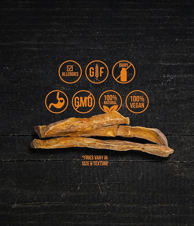 Wholesome Pride Sweet Potato Fries Dog Treats, Single Ingredient, All-Natural, Made Without Grain, 8 oz