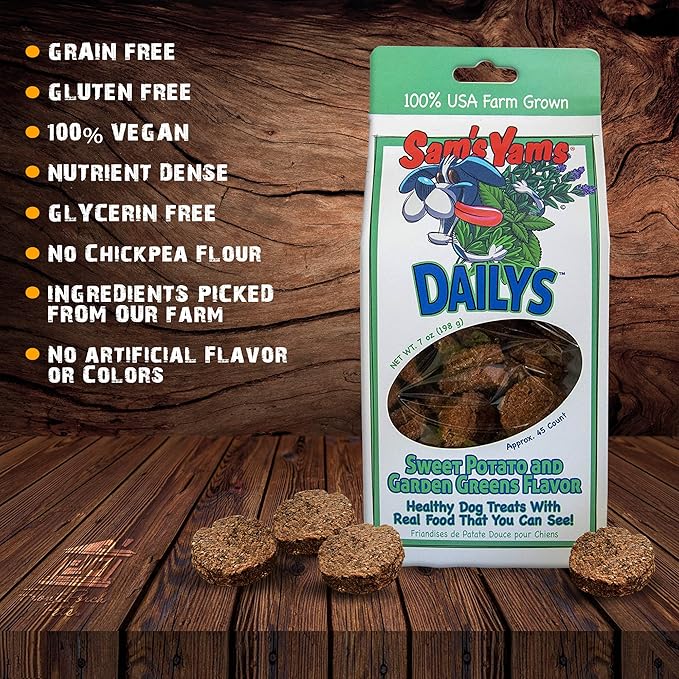 Front Porch Pets Sam's Yams Dailys Sweet Potato and Garden Green Flavor