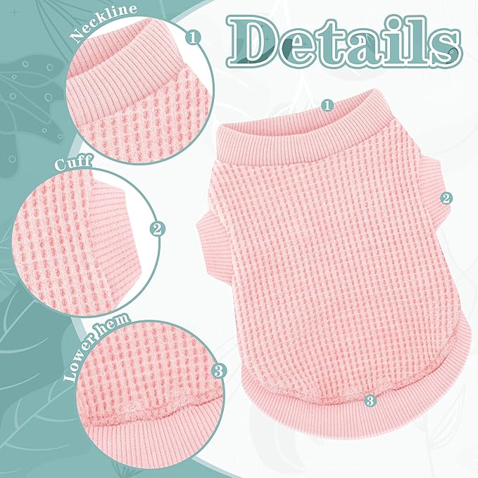 Cozy and Functional Dog Shirts for Small Puppies: Stretchable Green Attire with Easy-On Design, Ideal for Chihuahuas and Yorkies - Enhance Comfort and Playfulness on Chill Days XX-Small